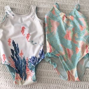 Baby girl swimsuit old navy lot